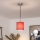 Brilagi - Pendul LED pe cablu NUBILA 1xE27/60W/230V Ø 14 cm negru/roșu