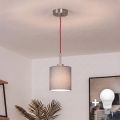 Brilagi - Pendul LED pe cablu NUBILA 1xE27/60W/230V Ø 14 cm roșu/gri deschis