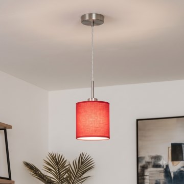 Brilagi - Pendul LED pe cablu NUBILA 1xE27/60W/230V Ø 14 cm roșu