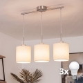 Brilagi - Pendul LED pe cablu NUBILA 3xE27/60W/230V crem