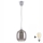 Brilagi - Pendul LED pe cablu RETRO GLASS 1xE27/60W/230V Ø 14 cm argintiu/gri fumuriu