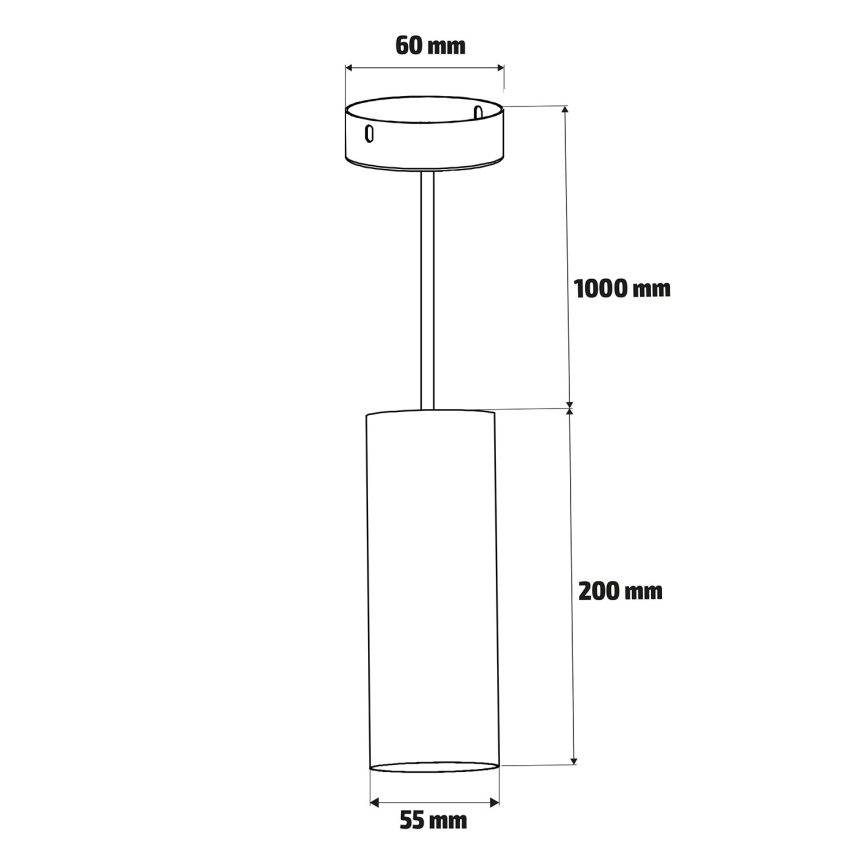 Brilagi - Lustră LED RGBW reglabilă SELE, suspendată pe cablu, 1x GU10/4,8W/230V 3000K, neagră + telecomandă