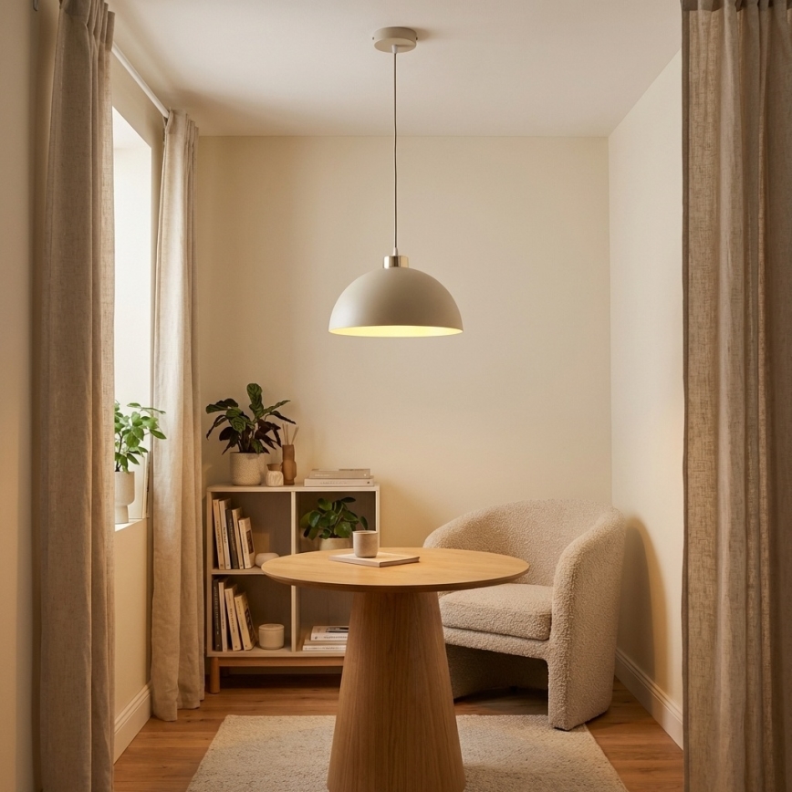 Brilagi - Pendul pe cablu, 1x E27, 60 W, 230 V, Ø 30 cm, bej/auriu