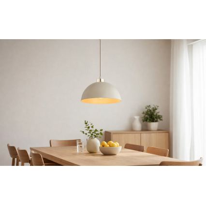 Brilagi - Pendul pe cablu, 1x E27, 60 W, 230 V, Ø 30 cm, bej/auriu