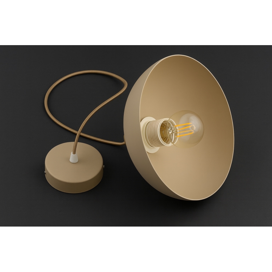 Brilagi - Pendul pe cablu, 1x E27, 60 W, 230 V, Ø 30 cm, bej/auriu