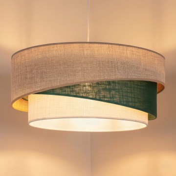 Brilagi - Pendul pe cablu ARROW 1xE27/60W/230V, Ø 45 cm, bej/verde/alb