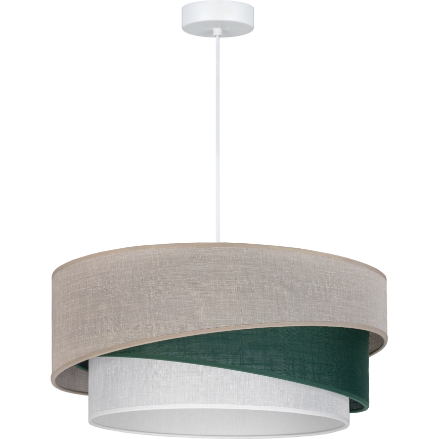 Brilagi - Pendul pe cablu ARROW 1xE27/60W/230V, Ø 45 cm, bej/verde/alb