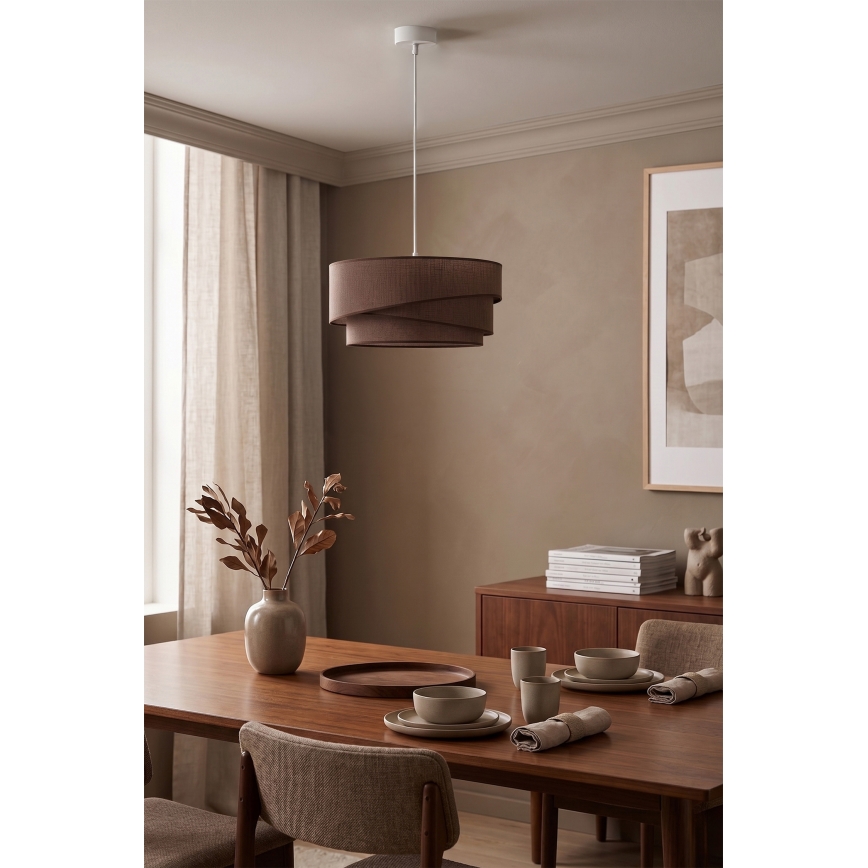 Brilagi - Pendul pe cablu ARROW 1xE27/60W/230V, Ø 45 cm, maro