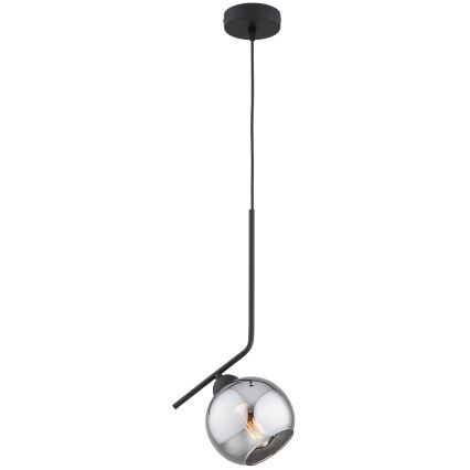 Brilagi - Pendul pe cablu DIOR 1xE27/60W/230V negru/gri fumuriu