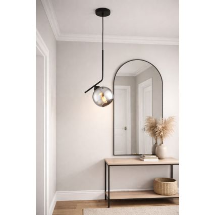 Brilagi - Pendul pe cablu DIOR 1xE27/60W/230V negru/gri fumuriu