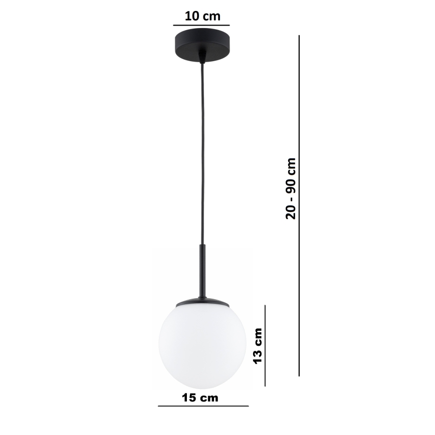 Brilagi - Pendul pe cablu MILO 1xE27/60W/230V, negru