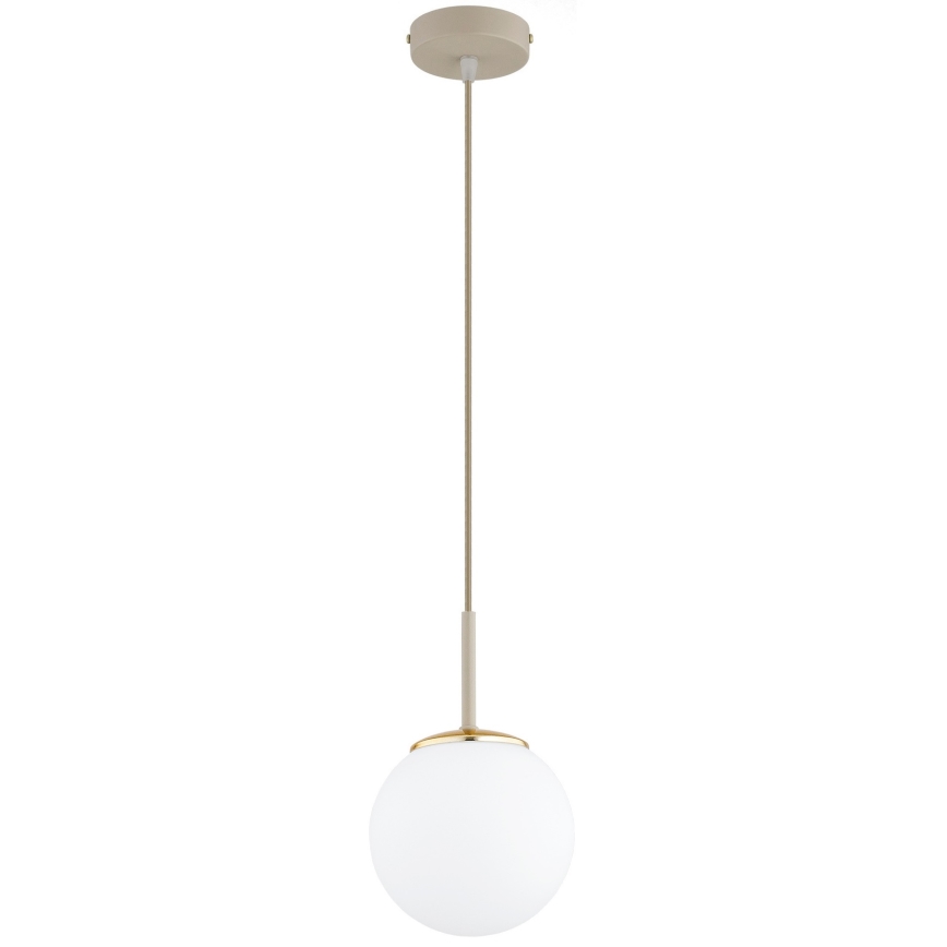 Brilagi - Pendul pe cablu MILO ECRU 1xE27/60W/230V bej/auriu