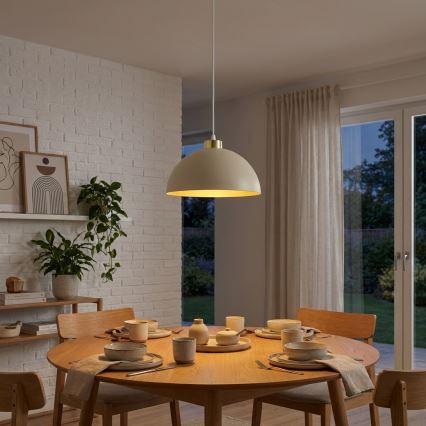 Brilagi - Pendul pe cablu, MOON 1x E27, 60 W, 230 V, Ø 30 cm, bej/auriu