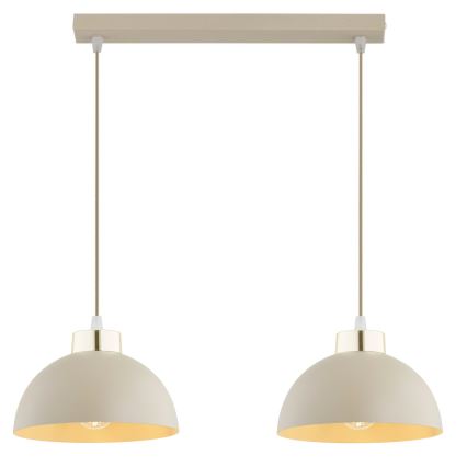 Brilagi - Pendul pe cablu MOON 2xE27/60W/230V bej/auriu