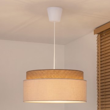 Brilagi - Pendul pe cablu PADOVA 1xE27/60W/230V Ø 40 cm bej