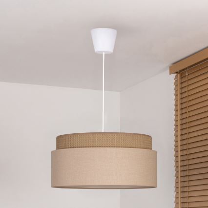 Brilagi - Pendul pe cablu PADOVA 1xE27/60W/230V Ø 40 cm bej
