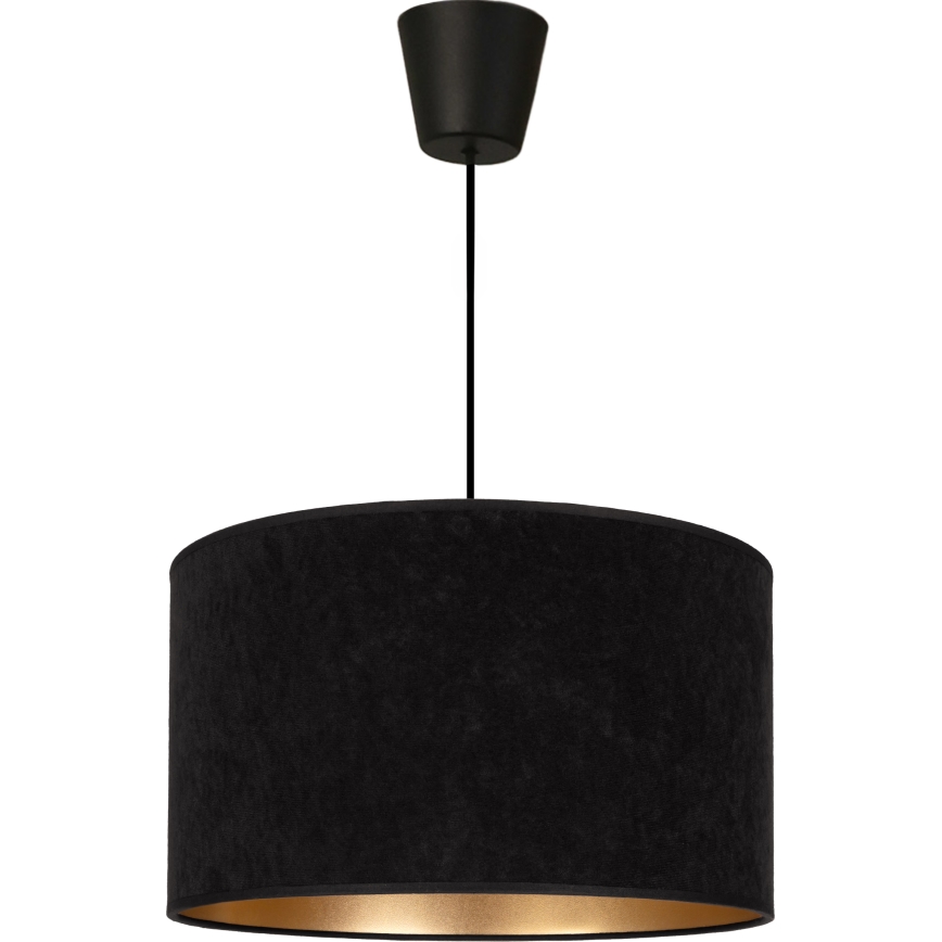 Brilagi - Pendul pe cablu VELVET, 1xE27/60W/230V, Ø 40 cm, negru/auriu