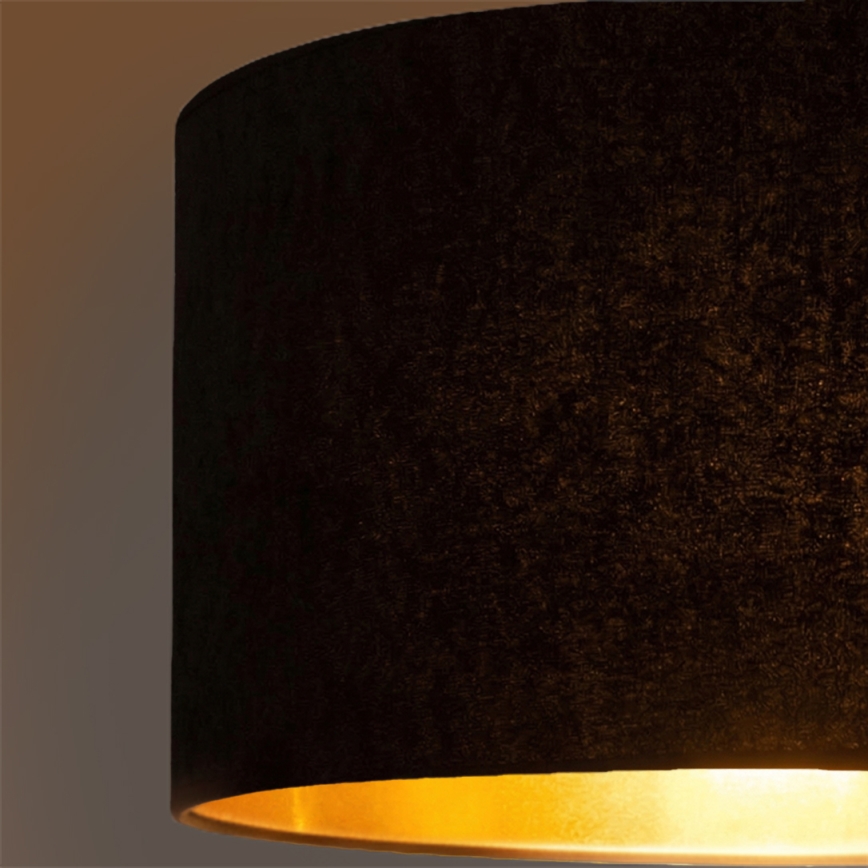 Brilagi - Pendul pe cablu VELVET, 1xE27/60W/230V, Ø 40 cm, negru/auriu