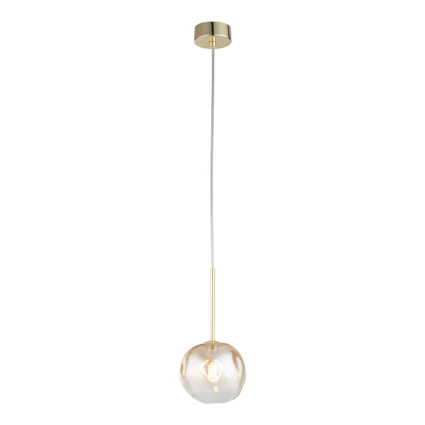 Brilagi - Pendul pe cablu VULCANO 1xG9/8W/230V auriu/bej fumuriu
