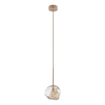 Brilagi - Pendul pe cablu VULCANO 1xG9/8W/230V bej/fumuriu bej