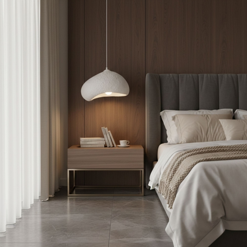 Brilagi - Pendul pe cablu WABI SABI 1xE27/40W/230V, Ø 32 cm, alb