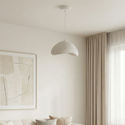 Brilagi - Pendul pe cablu WABI SABI 1xE27/40W/230V Ø 33 cm alb