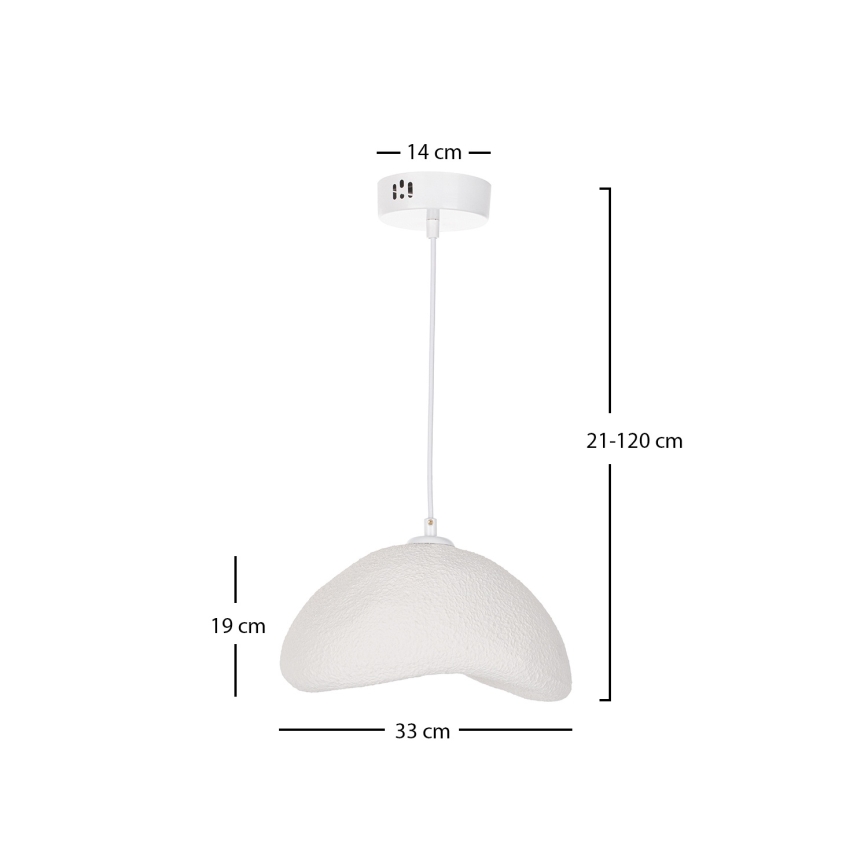Brilagi - Pendul pe cablu WABI SABI 1xE27/40W/230V Ø 33 cm alb