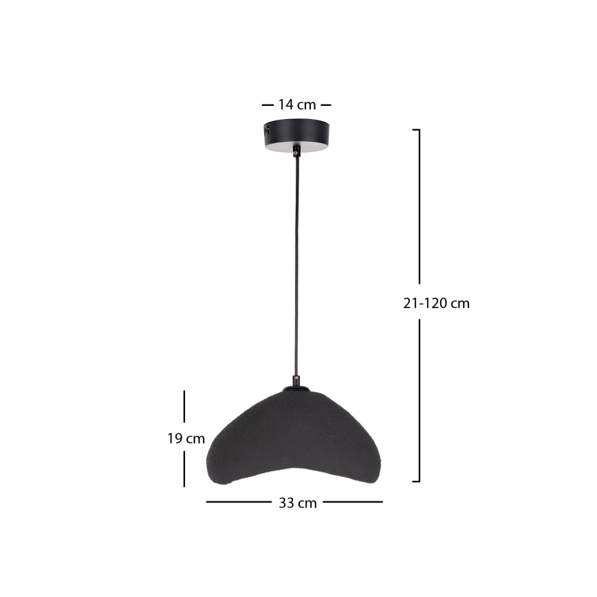 Brilagi - Pendul pe cablu WABI SABI, 1xE27/40W/230V, Ø 33 cm, negru
