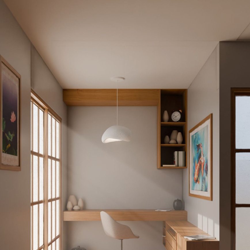 Brilagi - Pendul pe cablu WABI SABI 1xE27/40W/230V, Ø 35 cm, alb