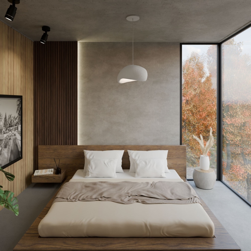 Brilagi - Pendul pe cablu WABI SABI 1xE27/40W/230V, Ø 35 cm, alb