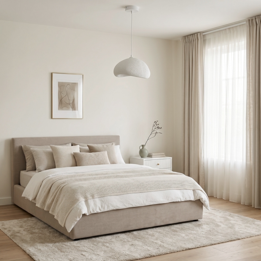 Brilagi - Pendul pe cablu WABI SABI 1xE27/40W/230V, Ø 35 cm, alb
