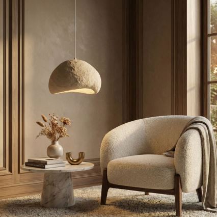 Brilagi - Pendul pe cablu WABI SABI 1xE27/40W/230V Ø 50 cm, bej