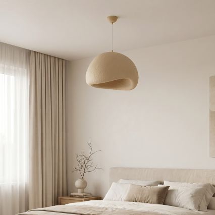 Brilagi - Pendul pe cablu WABI SABI 1xE27/40W/230V Ø 50 cm, bej