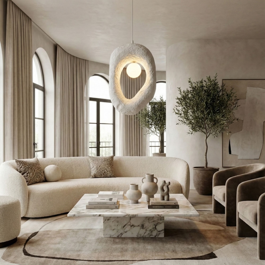 Brilagi - Pendul pe cablu WABI SABI 1xG9/8W/230V, alb