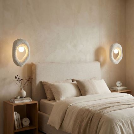 Brilagi - Pendul pe cablu WABI SABI 1xG9/8W/230V, alb