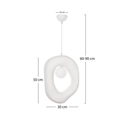 Brilagi - Pendul pe cablu WABI SABI 1xG9/8W/230V, alb