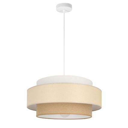 Brilagi - Pendul RESNA cu cablu, 1xE27/60W/230V, Ø 40 cm, crem/bej