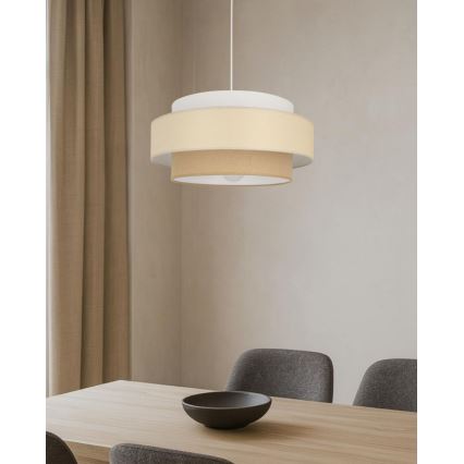 Brilagi - Pendul RESNA cu cablu, 1xE27/60W/230V, Ø 40 cm, crem/bej