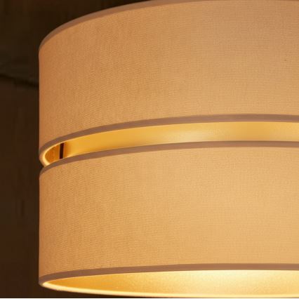 Brilagi - Pendul suspendat DUO-DUO, 1xE27/60W/230V, Ø 40 cm, bej/auriu