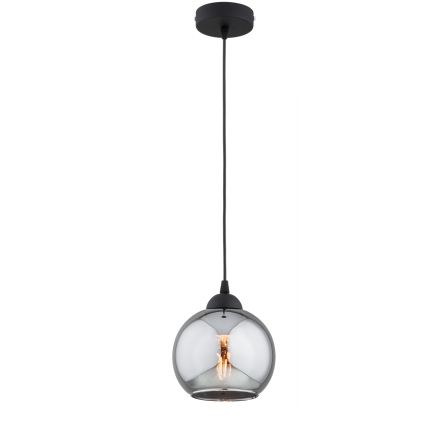 Brilagi - Pendul suspendat pe cablu DIOR 1xE27/60W/230V negru/gri fumuriu