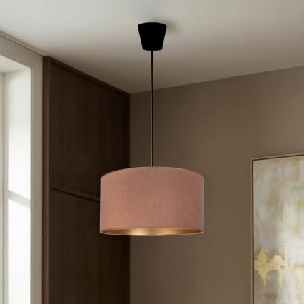 Brilagi - Pendul VELVET pe cablu, 1xE27/60W/230V, Ø 40 cm, bej/auriu