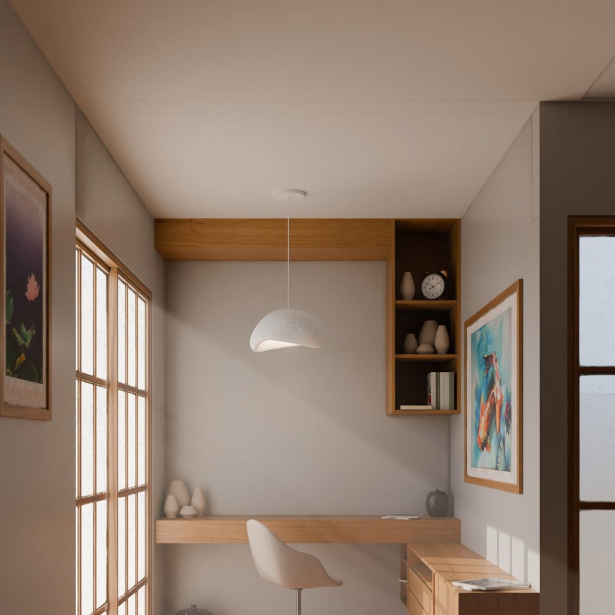 Brilagi - Pendul WABI SABI pe cablu, 1xE27/40W/230V, alb