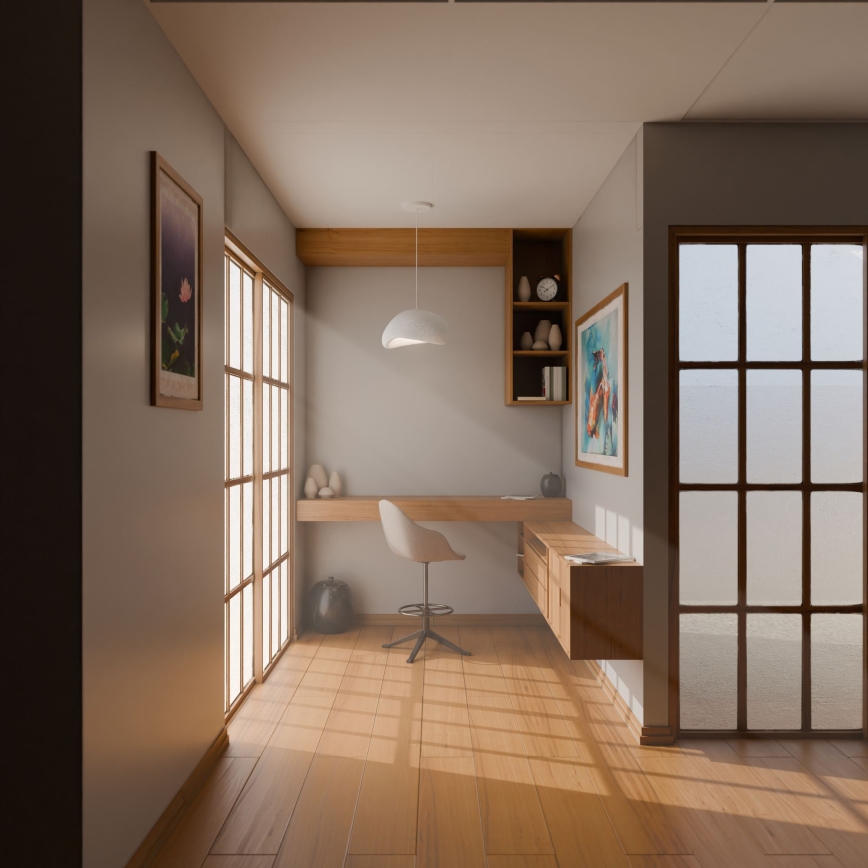 Brilagi - Pendul WABI SABI pe cablu, 1xE27/40W/230V, alb