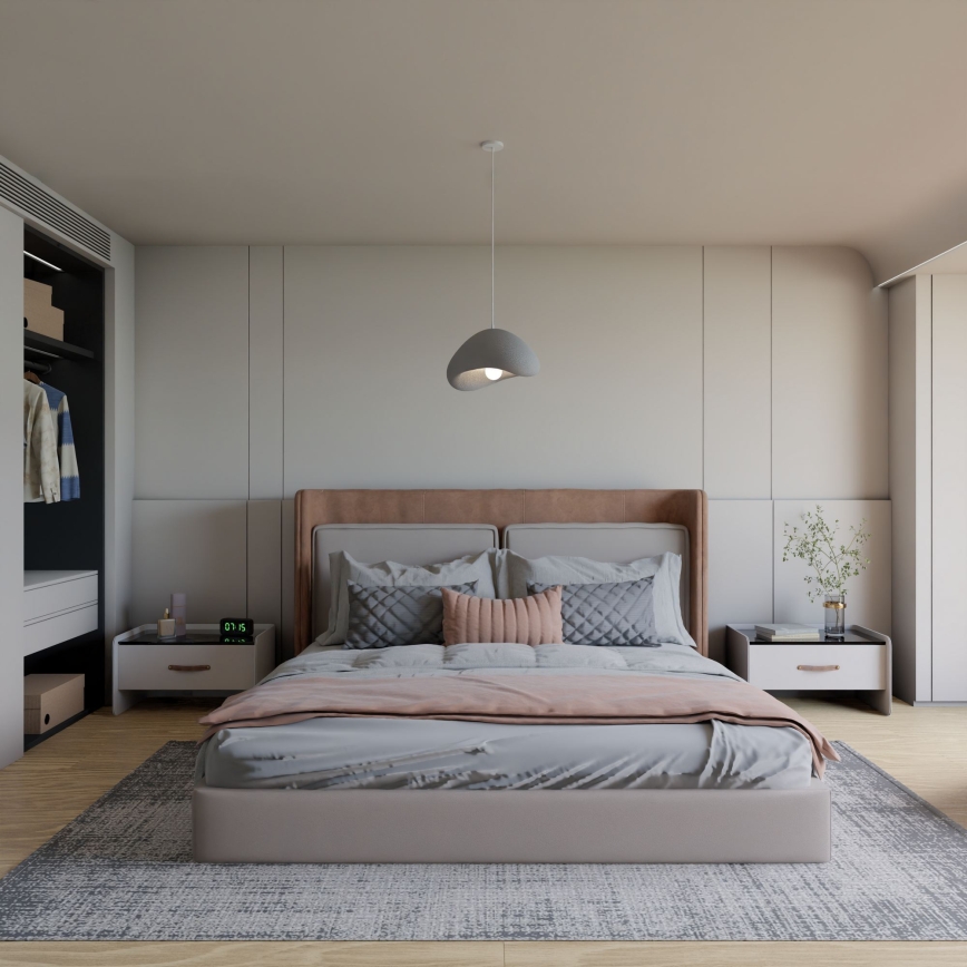 Brilagi - Pendul WABI SABI pe cablu, 1xE27/40W/230V, gri