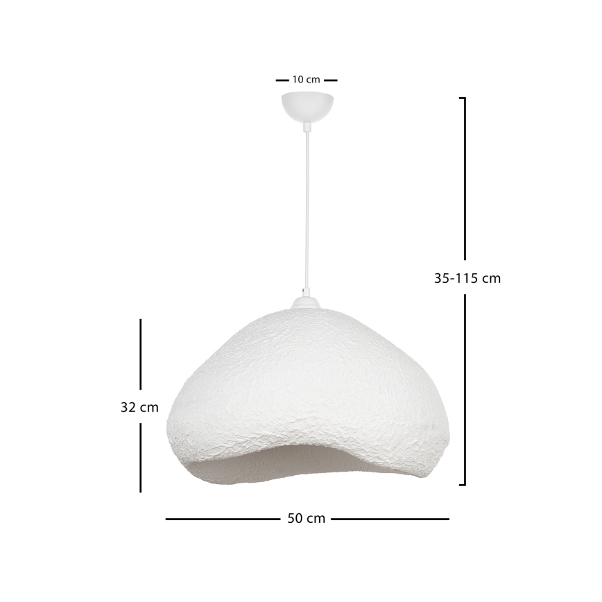 Brilagi - Pendul WABI SABI pe cablu, 1xE27/40W/230V, Ø 50 cm, alb