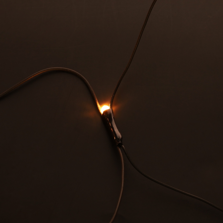 Brilagi - Perdea LED de exterior pentru Crăciun, 160 LED, 7 x 2 m, IP44, alb cald