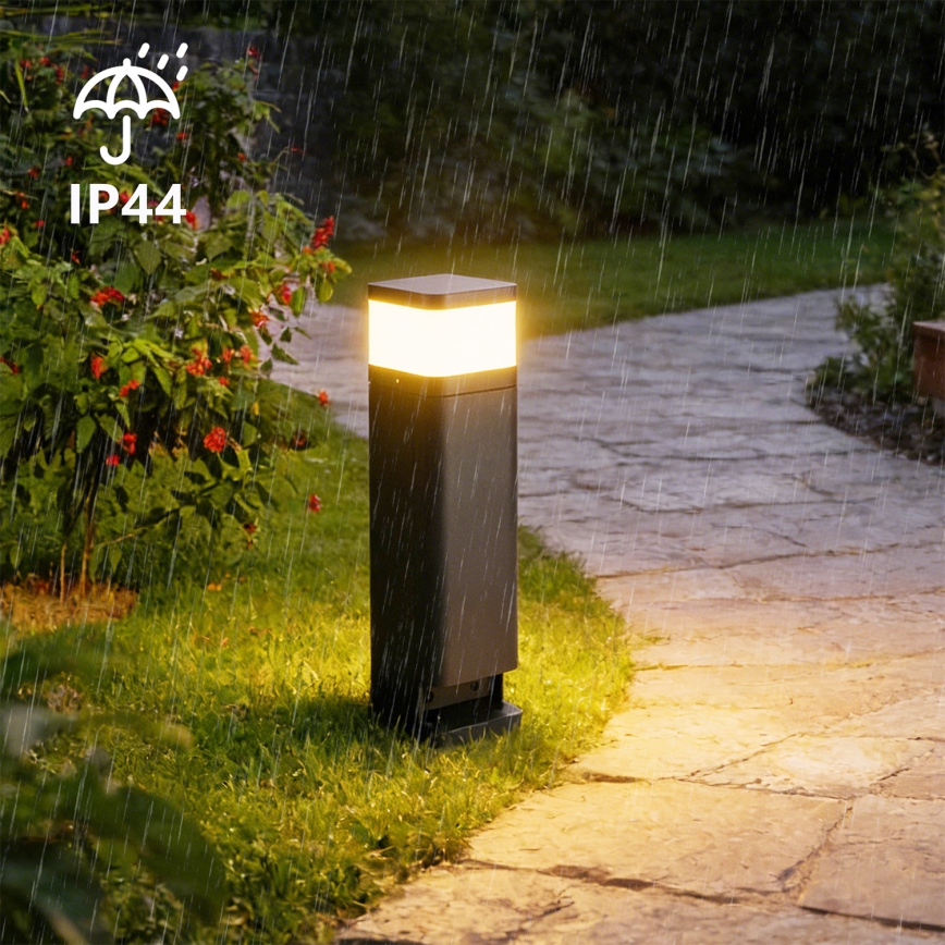 Brilagi - Lampă de exterior PILLAR cu 2 prize SCHUKO 1xG9/11W/230V IP44 antracit