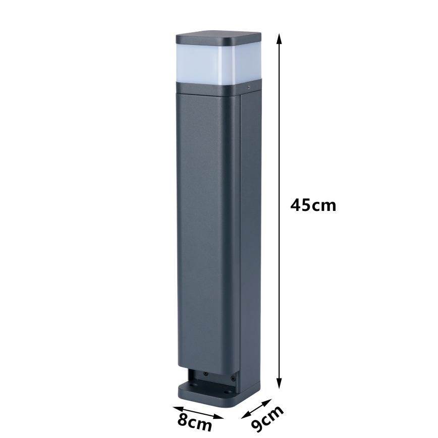 Brilagi - Lampă de exterior PILLAR cu 2 prize SCHUKO, 1xG9/11W/230V, IP44, antracit
