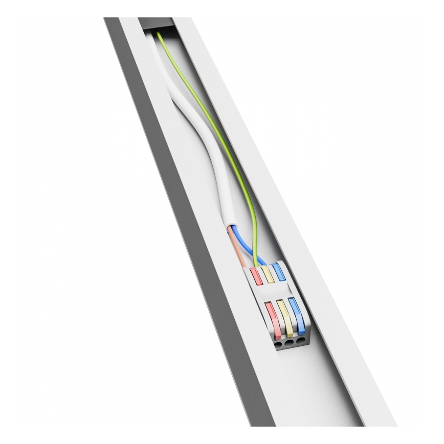 Brilagi - Plafonieră LED aplicată FULLDAY, 20/30/40W, 230V, 2700/4000/6000K, 120 cm, UGR19, alb