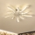 Brilagi - Plafonier LED cu ventilator, reglabil, LED/50W/230V 3000-6500K alb + telecomandă